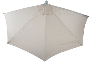 Alu-Sonnenschirm halbrund Parla ~ 270cm creme mit Ständer