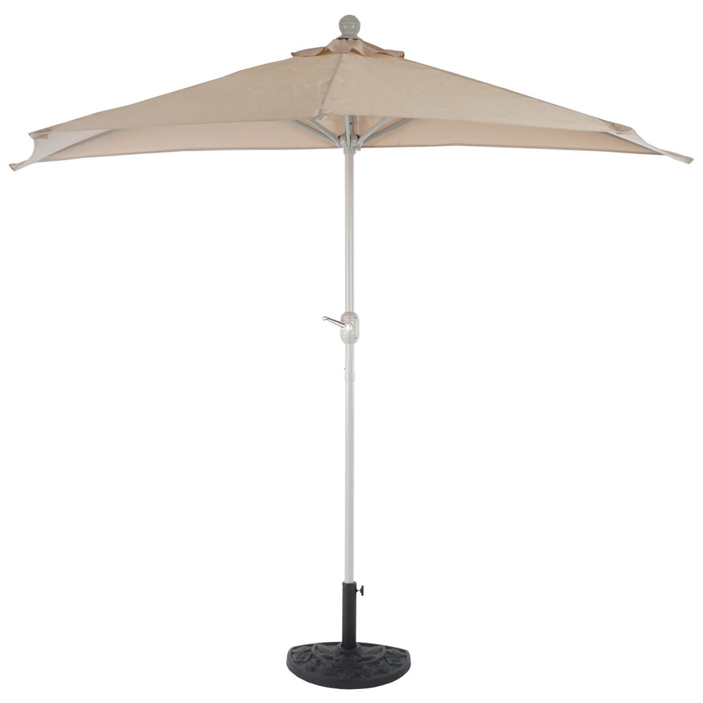 Alu-Sonnenschirm halbrund Parla ~ 270cm creme