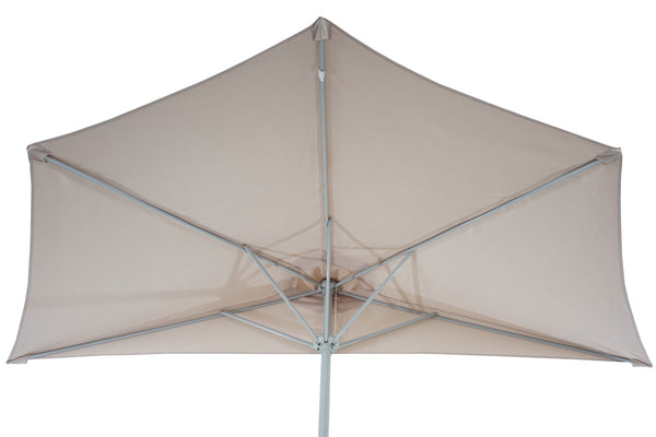 Alu-Sonnenschirm halbrund Parla ~ 300cm creme mit Ständer