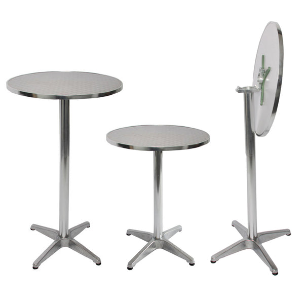 Alu-Stehtisch Bistrotisch höhenverstellbar ~ klappbar
