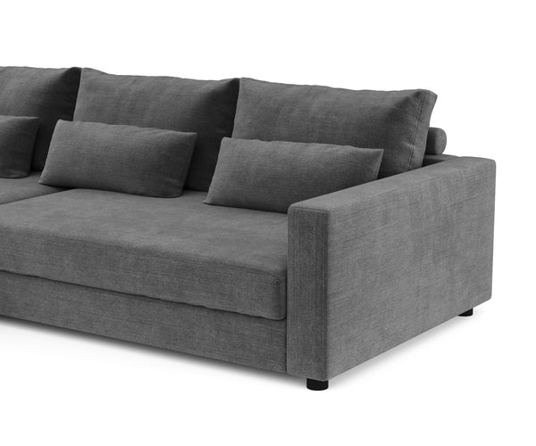 Ecksofa NAEL links anthrazit