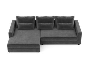 Ecksofa NAEL links anthrazit
