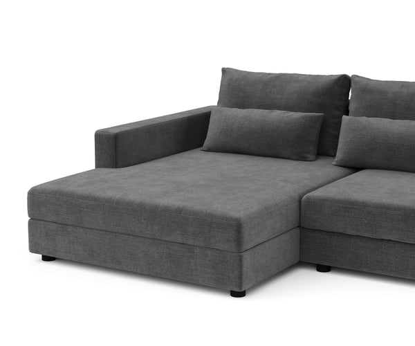 Ecksofa NAEL links anthrazit