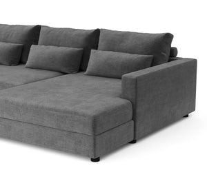 Ecksofa NAEL rechts anthrazit