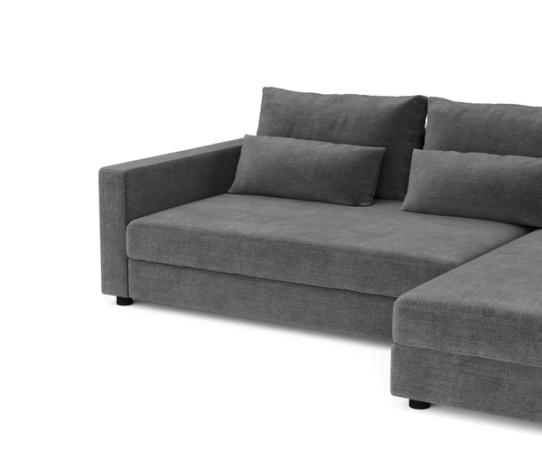 Ecksofa NAEL rechts anthrazit