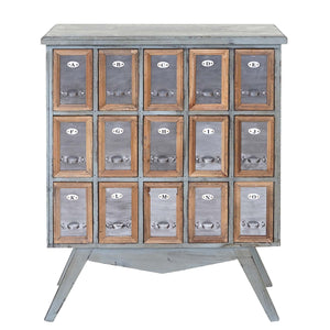 Apotheker-Schrank HWC Kommode Holz massiv 94x73x32cm
