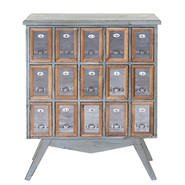 Apotheker-Schrank HWC Kommode Holz massiv 94x73x32cm