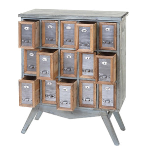 Apotheker-Schrank HWC Kommode Holz massiv 94x73x32cm