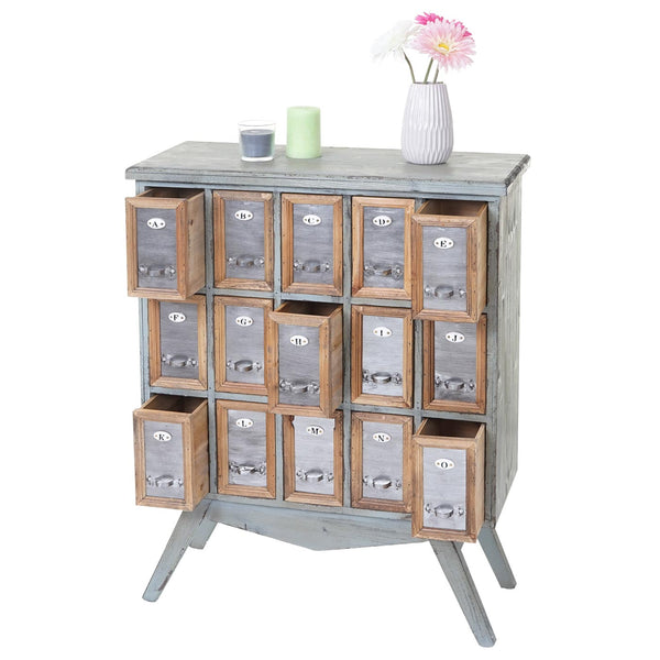 Apotheker-Schrank HWC Kommode Holz massiv 94x73x32cm