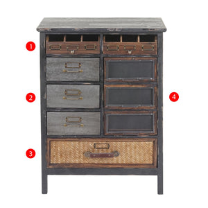 Apothekerkommode Apothekerschrank Tanne Holz massiv