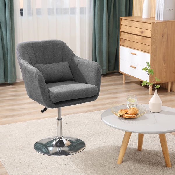 Work stool, swivel stool, office chair, dark grey