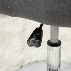 Work stool, swivel stool, office chair, dark grey