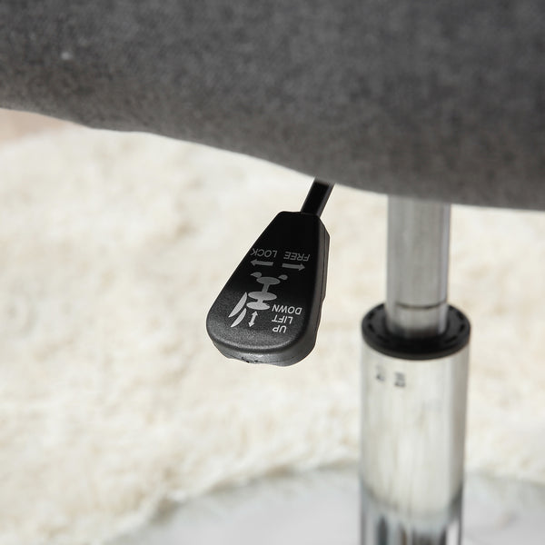 Work stool, swivel stool, office chair, dark grey