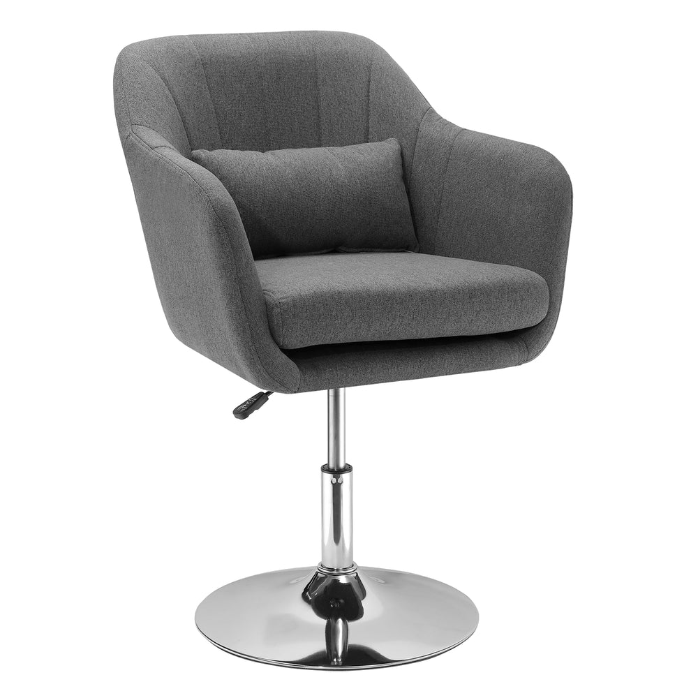 Work stool, swivel stool, office chair, dark grey