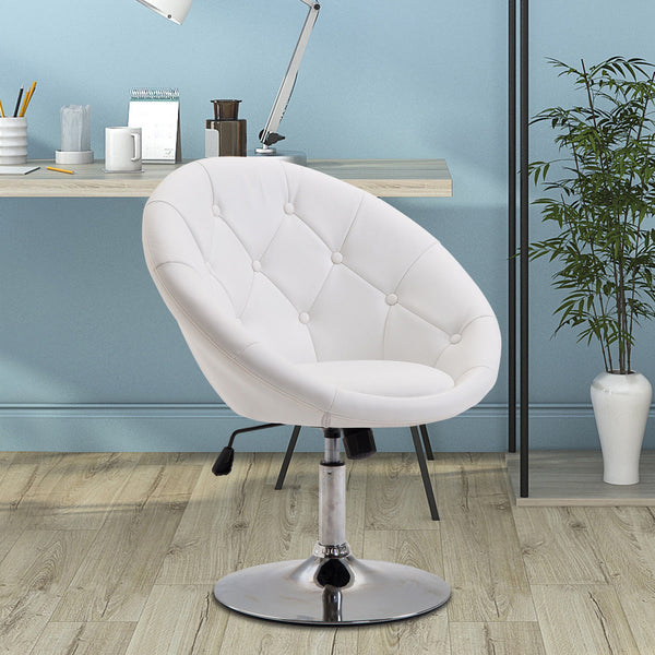 Work stool, swivel stool, office chair, chrome-plated