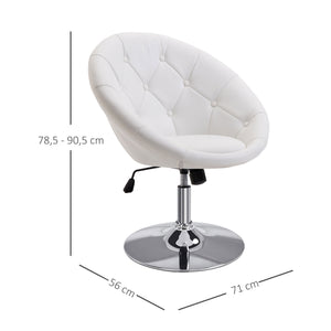 Work stool, swivel stool, office chair, chrome-plated