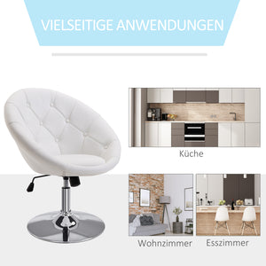 Work stool, swivel stool, office chair, chrome-plated