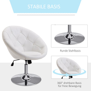Work stool, swivel stool, office chair, chrome-plated