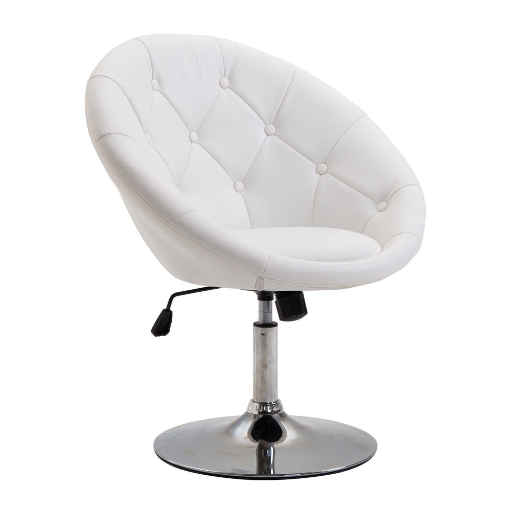 Work stool, swivel stool, office chair, chrome-plated