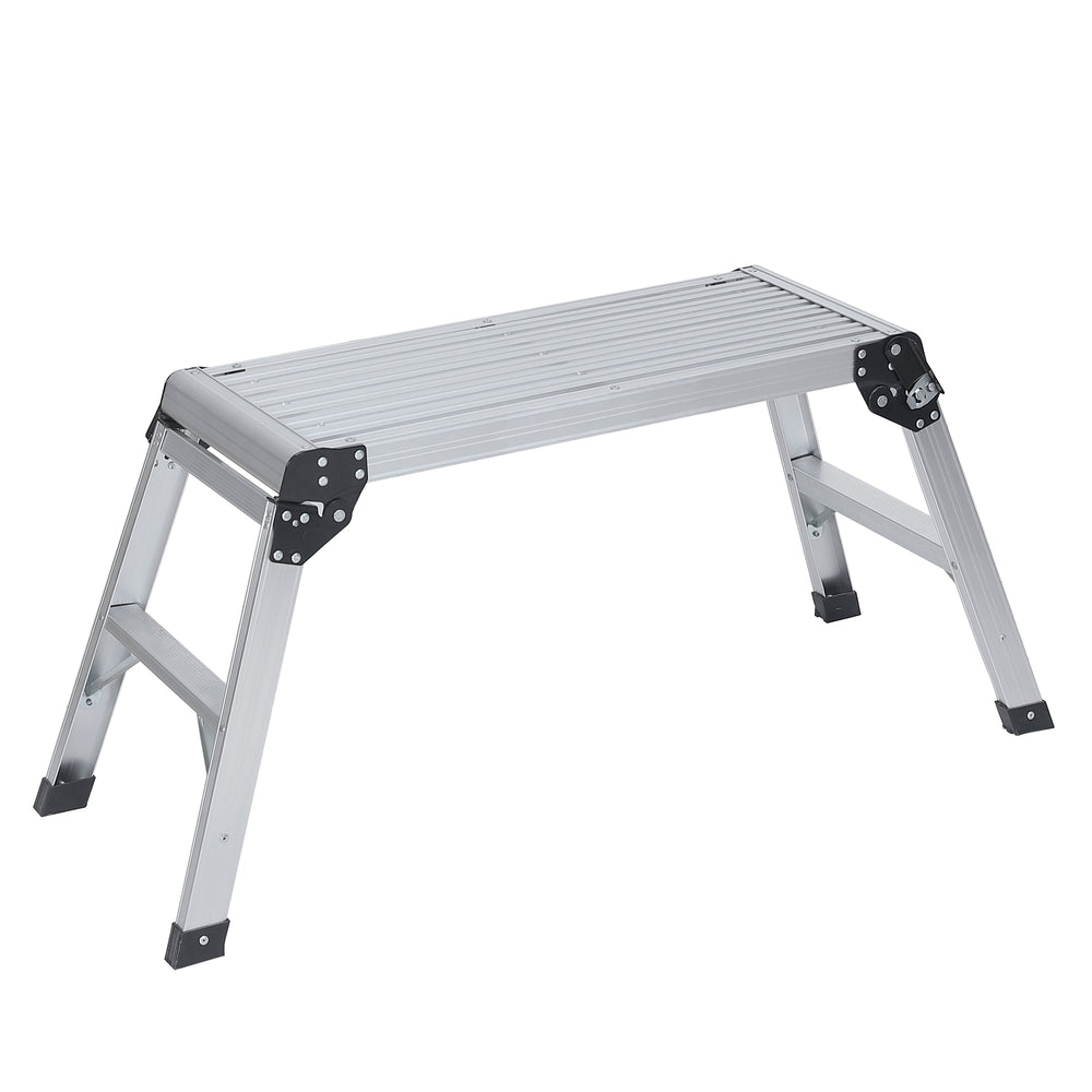 Arbeitsplattform Aluminium klappbar 75 x 30 cm silber