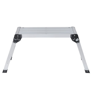 Arbeitsplattform Aluminium klappbar 75 x 30 cm silber