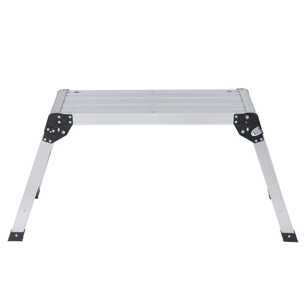 Arbeitsplattform Aluminium klappbar 75 x 30 cm silber
