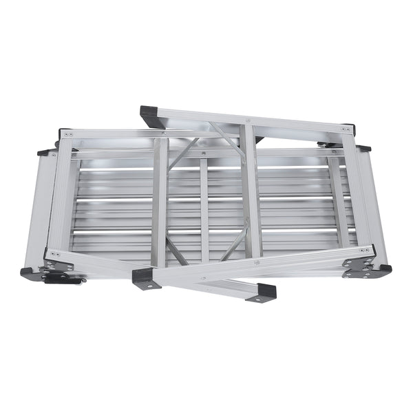 Arbeitsplattform Aluminium klappbar 75 x 30 cm silber