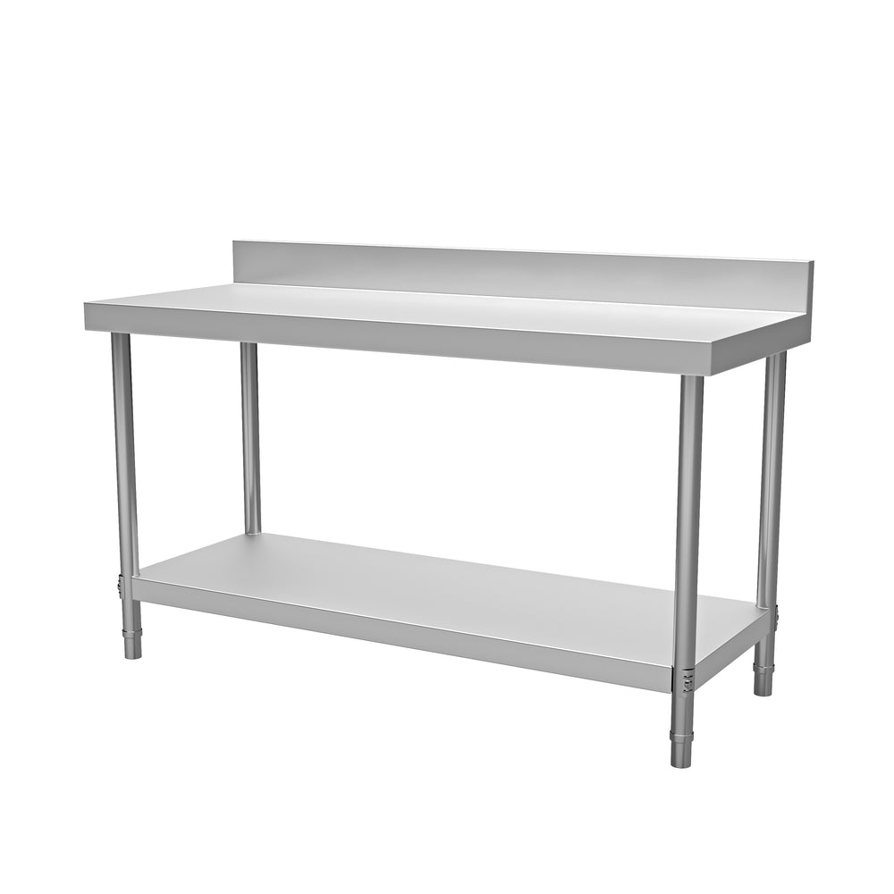 Tavolo da lavoro in acciaio inox 150 x 60 cm