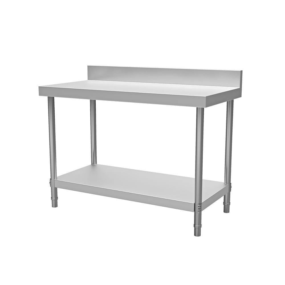 Tavolo da lavoro in acciaio inox 120 x 60 cm