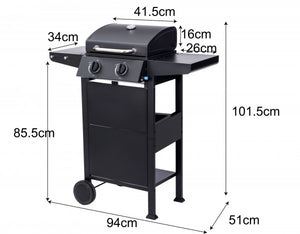 El Fuego - Gasgrill ''San Jose 2 Brenner