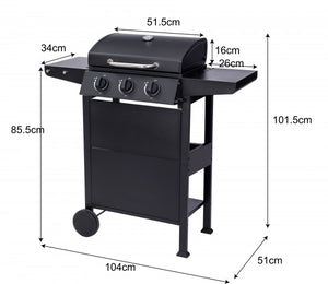 El Fuego - Gasgrill ''San Jose 3 Brenner