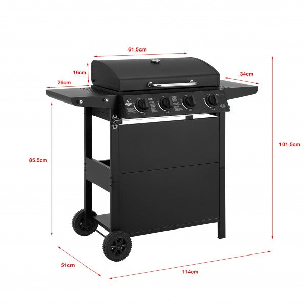 El Fuego - Gasgrill ''San Jose 4 Brenner