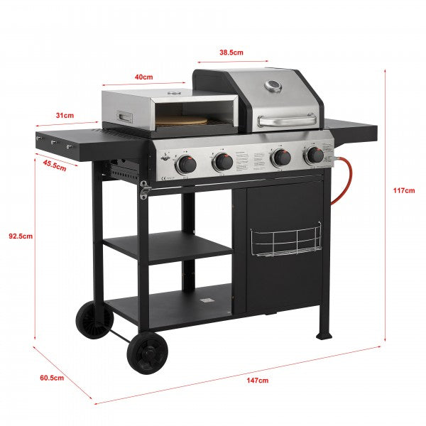 El Fuego - 3 in 1 Kombigrill ''Boston''