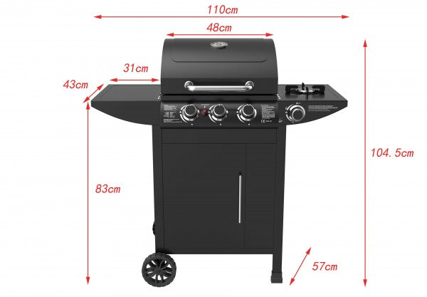 Arte-Living - El Fuego Gasgrill ''San Francisco 3+1''