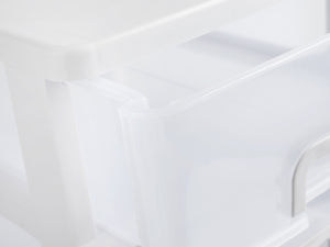 Aufbewahrungsbox 25 x 34 x 41 cm 4 Schubladen grau/transparent