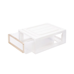 Aufbewahrungsbox 28 x 19 x 10 cm 4er Set weiss