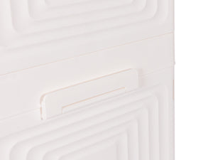 Aufbewahrungsbox faltbar mit Rollen 6er Set weiss/braun