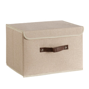 Aufbewahrungsbox mit Deckel FLORIES 38 x 25 x 25 cm 5er Set beige