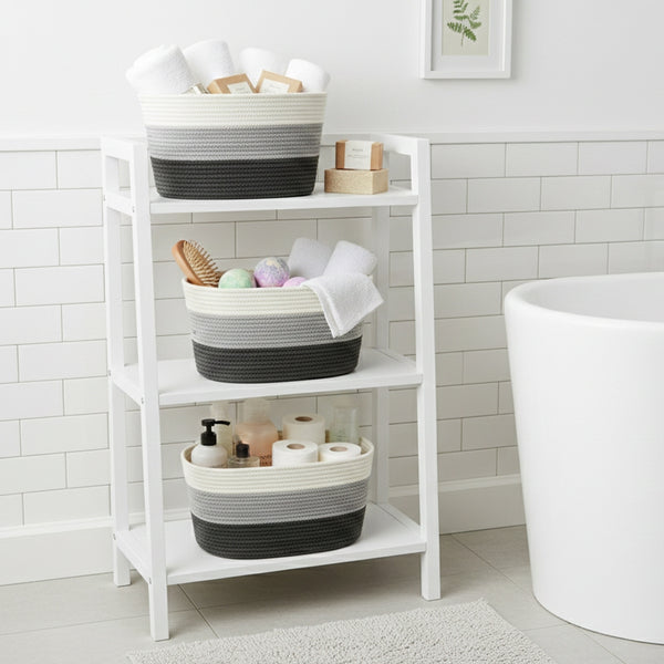 Aufbewahrungskorb GRACE 38 x 25 x 23 cm 3er Set