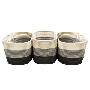 Aufbewahrungskorb GRACE 38 x 25 x 23 cm 3er Set