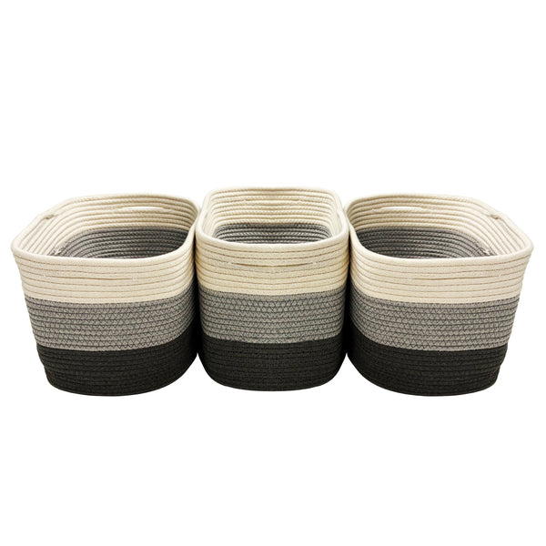Aufbewahrungskorb GRACE 38 x 25 x 23 cm 3er Set