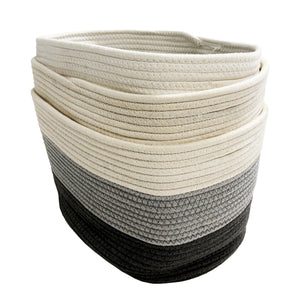 Aufbewahrungskorb GRACE 38 x 25 x 23 cm 3er Set