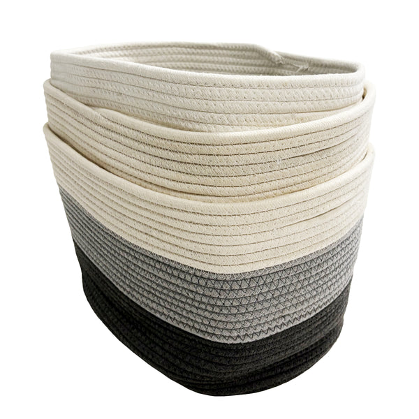 Aufbewahrungskorb GRACE 38 x 25 x 23 cm 3er Set