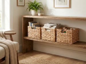 Aufbewahrungskorb NILE 32 x 23 x 19 cm 3er Set braun