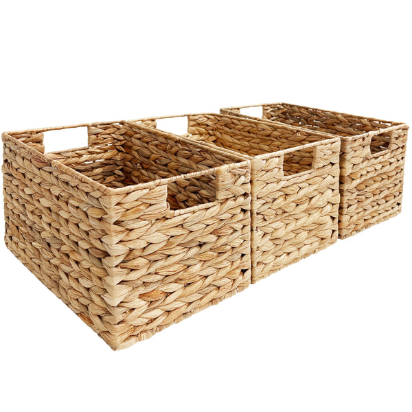 Aufbewahrungskorb NILE 32 x 23 x 19 cm 3er Set braun