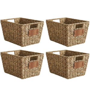 Aufbewahrungskorb CONGO 30 x 22 x 15 cm 4er Set braun