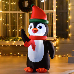 Aufblasbarer Pinguin 155cm beleuchtet