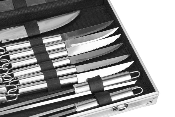 BBQ Grillbesteck Koffer 24-teilig