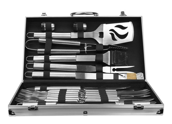 BBQ Grillbesteck Koffer 24-teilig