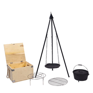BBQ Dreibein Set Gusseisen 6-teilig